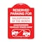 Signmission Reserved Parking for Salesperson of the Month Unauthorized Vehicles Towed Away, A-DES-RW-1824-23076 A-DES-RW-1824-23076 - alternate 1